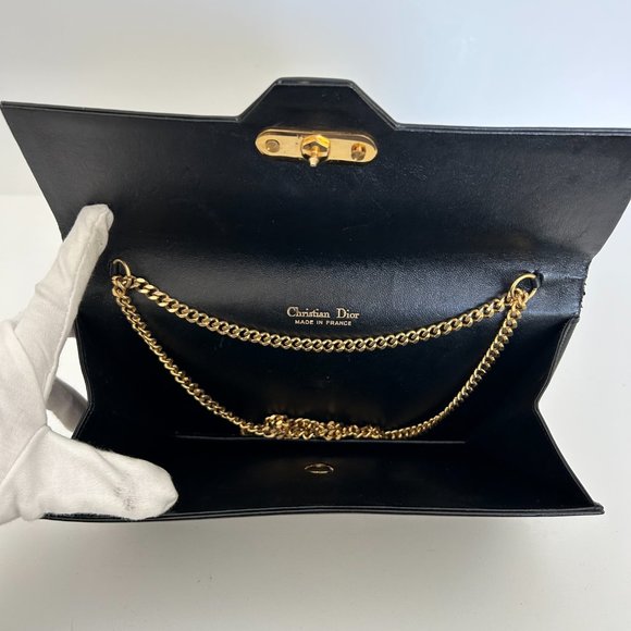 Dior Logo Black Shoulder Bag - Picture 12 of 12